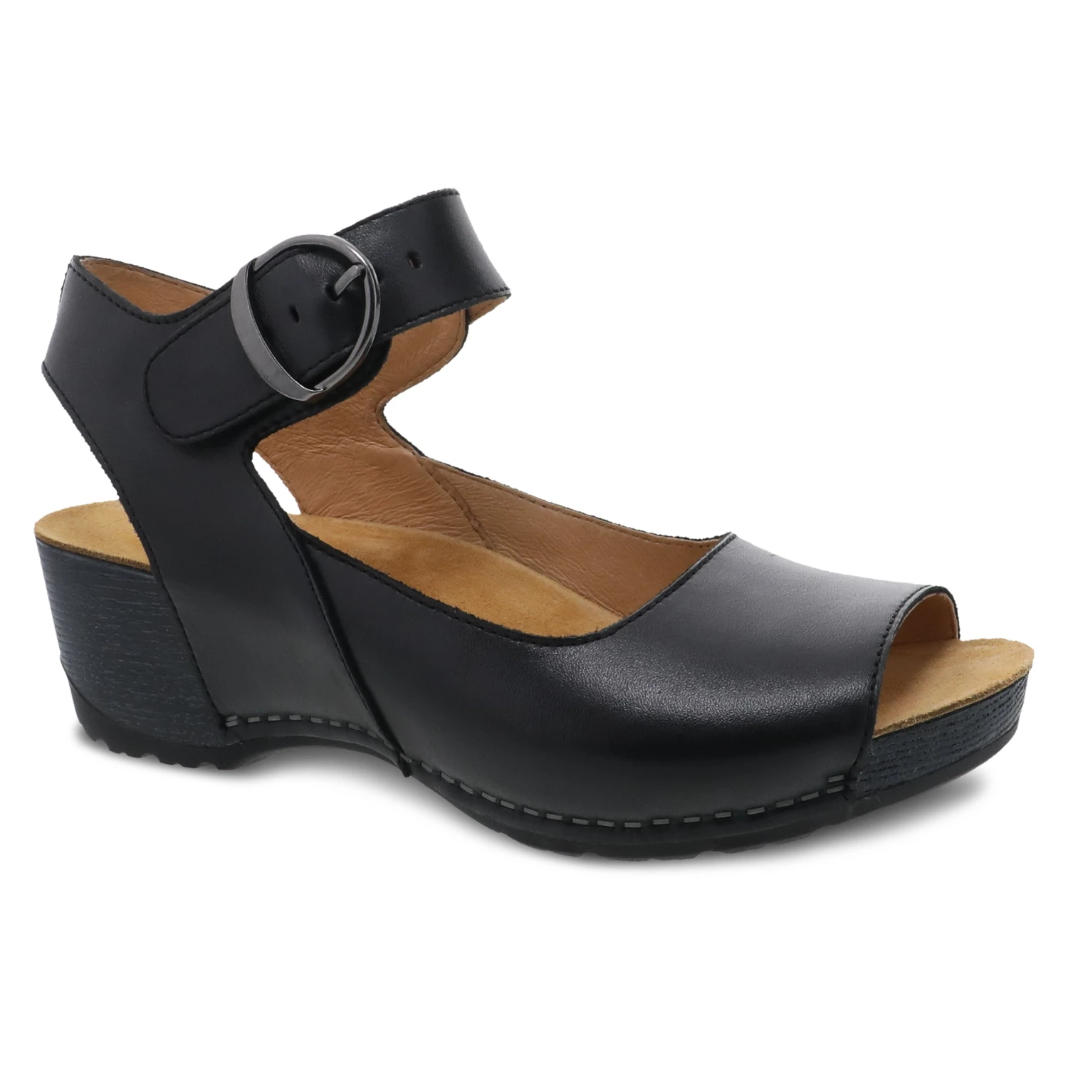 Dansko Tiana Black Burnished Calf 1 Dansko Tiana Black Burnished Calf