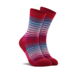 Dansko Merino Wool Crew Socks Red Stripes