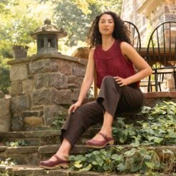 Dansko Bria Cinnabar Burnished Nubuck -Daily Step Shop S24 Barnes Bria Red 0139 Sept23 2400x2400 b36379f4 6ead 4fe1 aa5d e30ea6d77de1