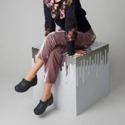 Dansko Professional Black Glitter -Daily Step Shop s24 professional glitter black onfoot 2400x2400 1